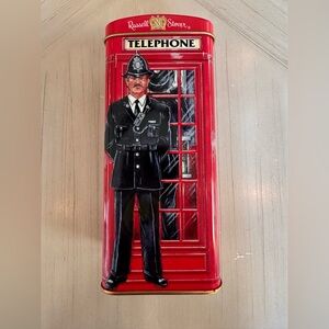 Vintage Russell Stover English Caramels Telephone Booth Tin Bank – London Bobby